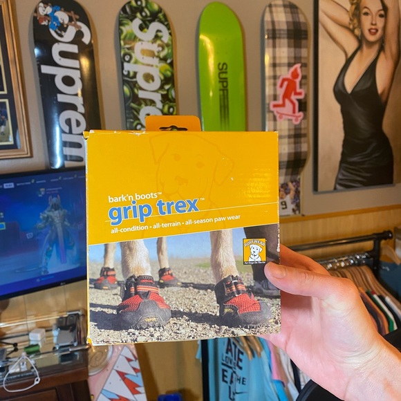 Grip trex dog shoes extra small red vibrum - Picture 1 of 5